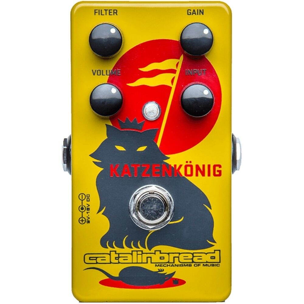 Catalinbread Katzenkonig Fuzz Guitar Effects Pedal w/ Filter Gain Volume Input