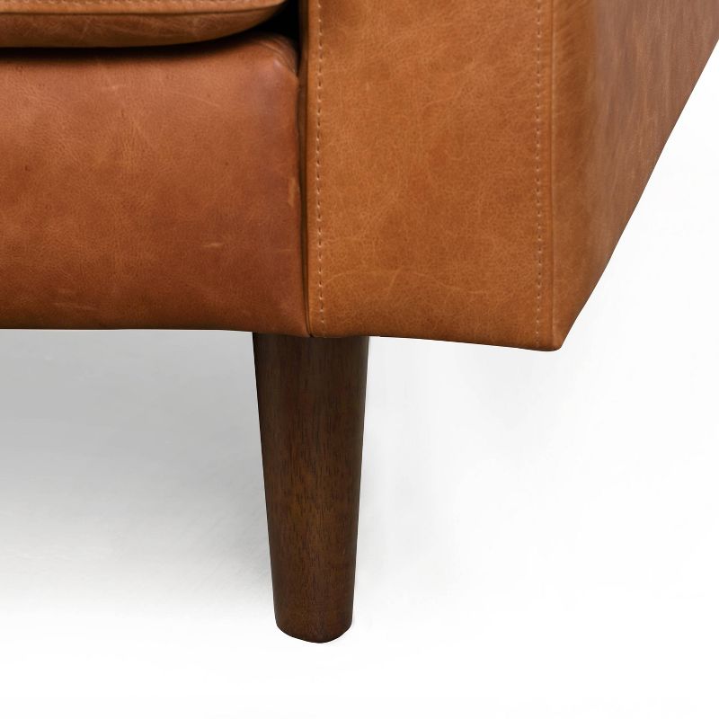 72" Kensington Apartment Sofa Cognac Tan - Poly & Bark