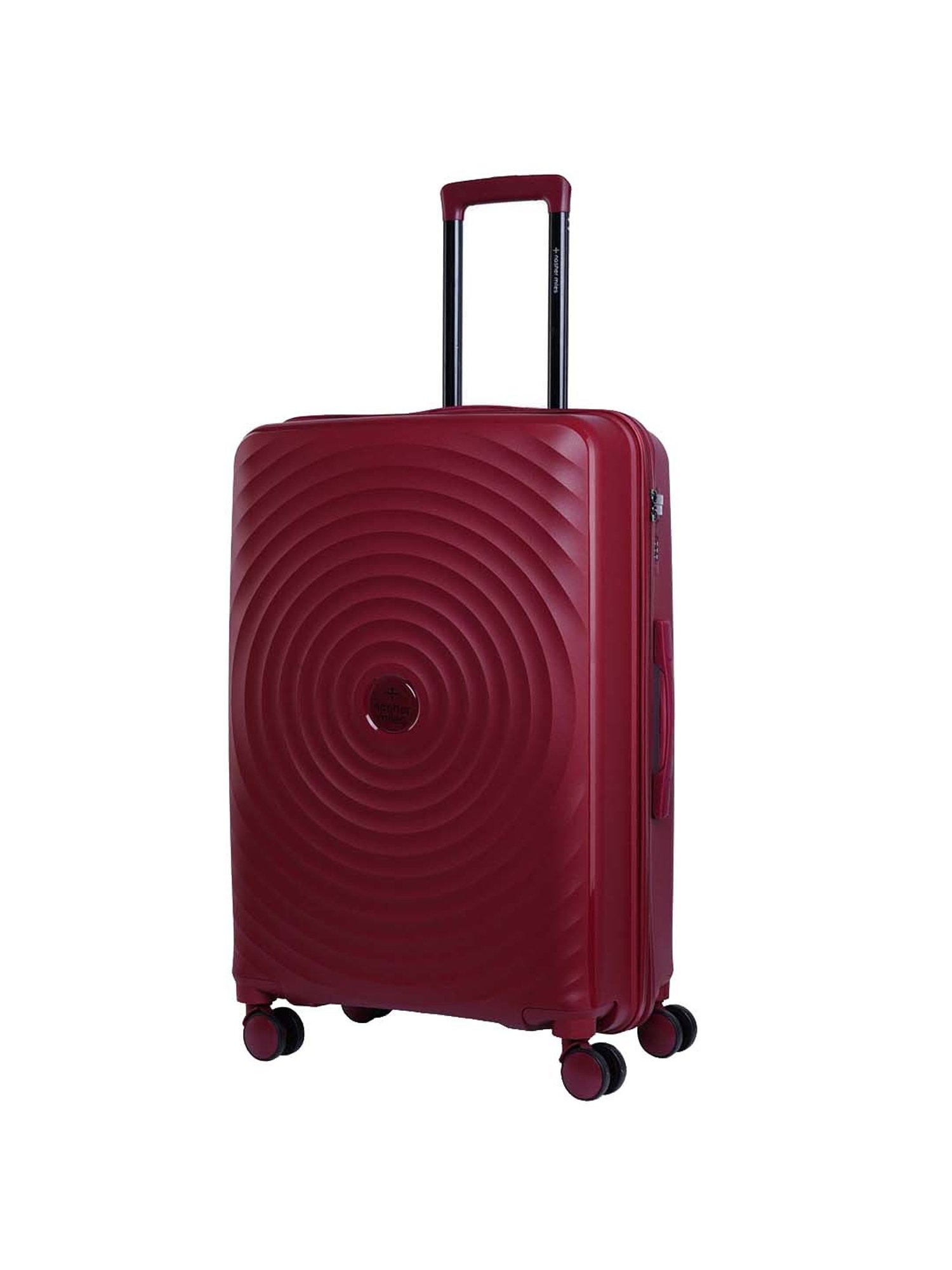 Nasher Miles Goa Hard-sided Polypropylene Check-In Luggage Maroon 28 inch |75cm Trolley bag