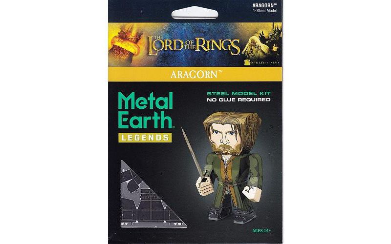 Fascinations Metal Earth Lord of The Rings Aragorn 3D Metal Model Kit