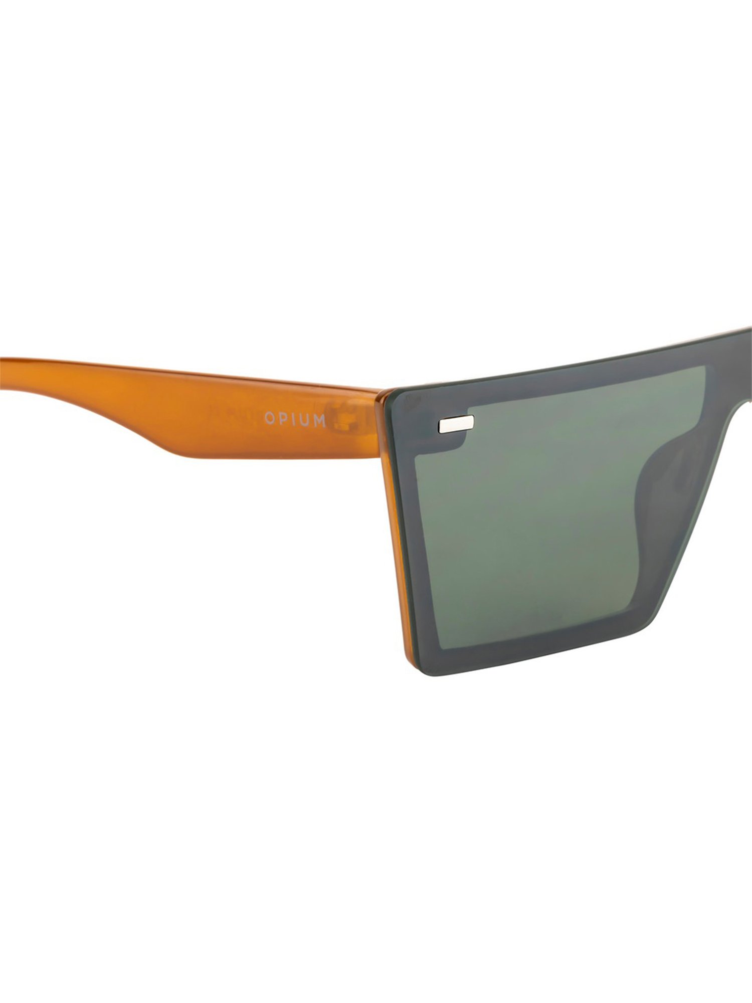 Opium Green Square Sunglasses for Men