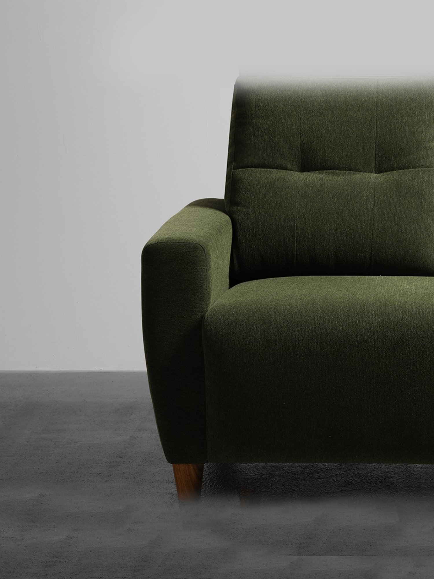 Sleepyhead Yolo Avocado Green Fabric 3 Seater Sofa