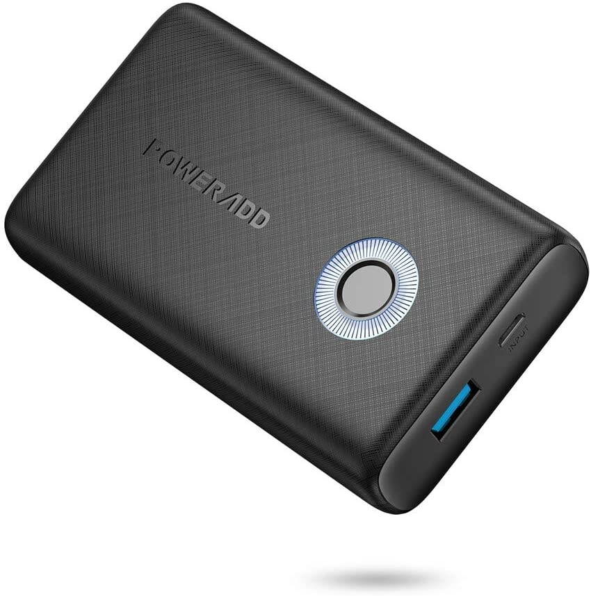 POWERADD Power Bank EnergyCell QC 10000 Power QC 18W Portable Charger Small & Light Ultra-Compact High-Speed Charging External Battery for iPhone Samsung Galaxy AirPods Tablets and More