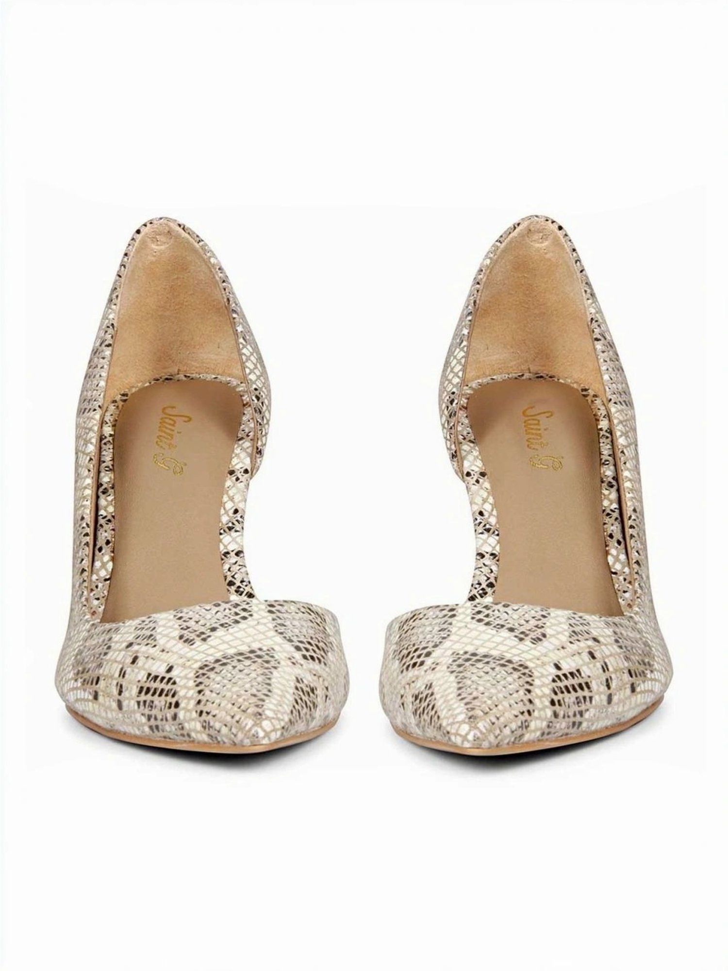 Saint G Women's Beige D'orsay Stilettos