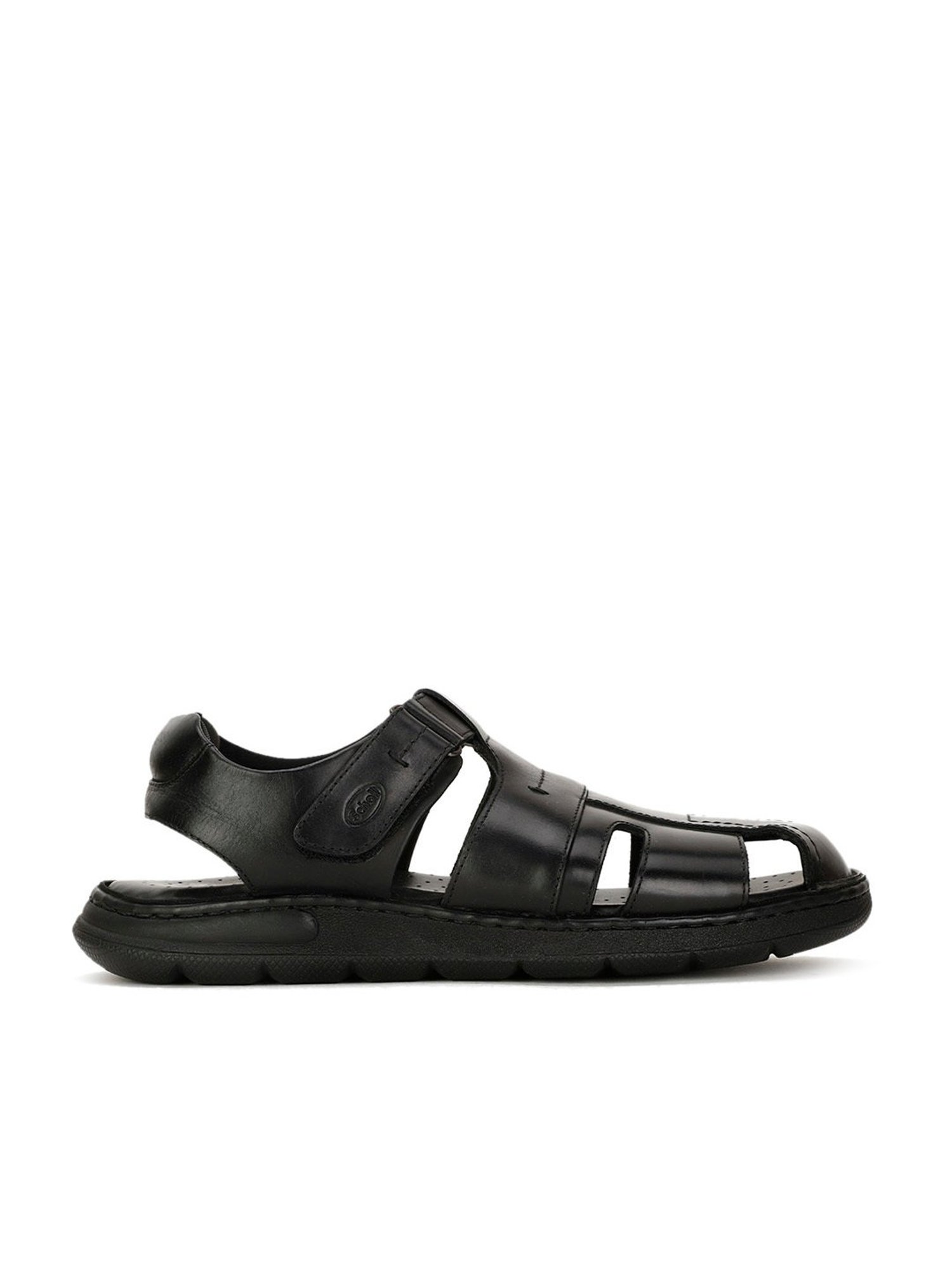Scholl by Bata Men's Black Fisherman Sandals