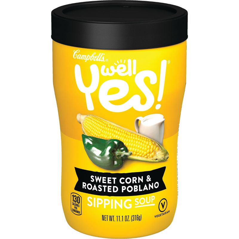 Campbell's Well Yes! Sweet Corn & Roasted Poblano Sipping Soup - 11.2oz