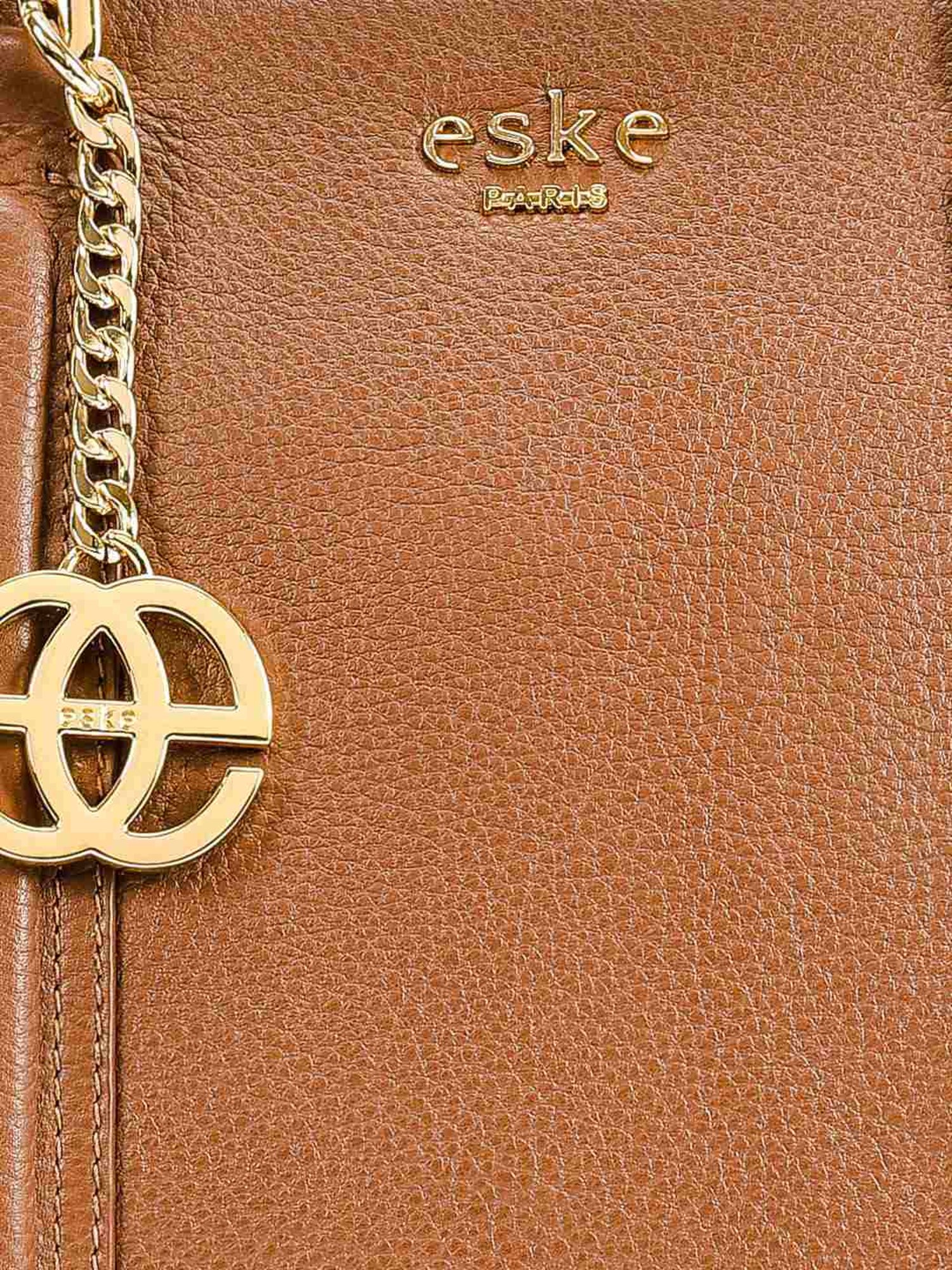 Eske Kiara Brown Solid Medium Handbag