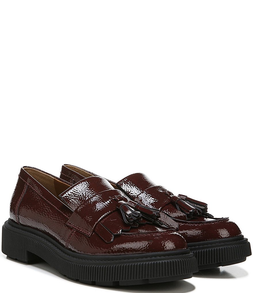 Franco Sarto Jack Kiltie Fringe Tassel Patent Loafers