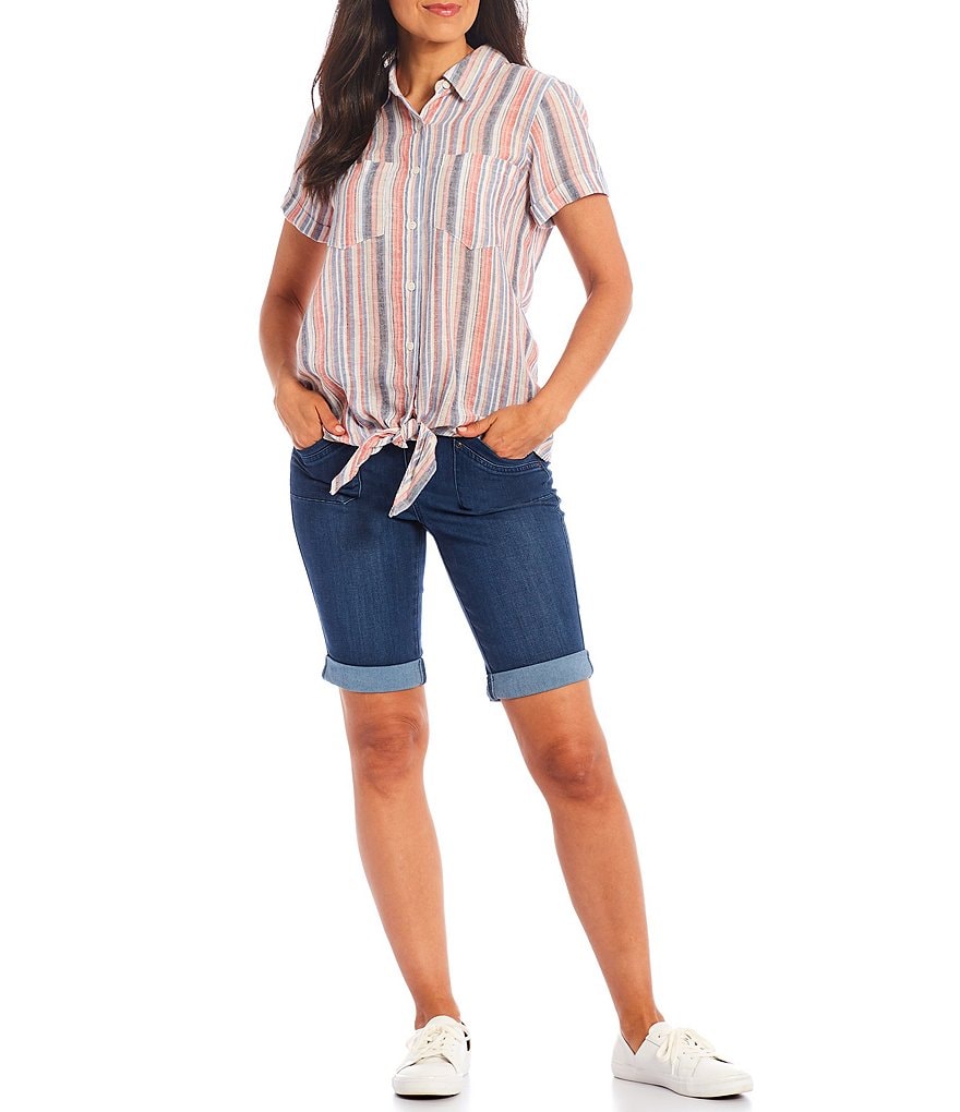 Joules Celina Short Sleeve V-Neck Knit Tee