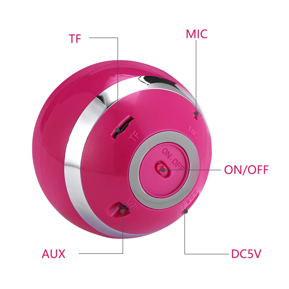 Wireless LED Mini Bluetooth Speaker Portable Super Bass Stereo USB/TF/FM Radio Black