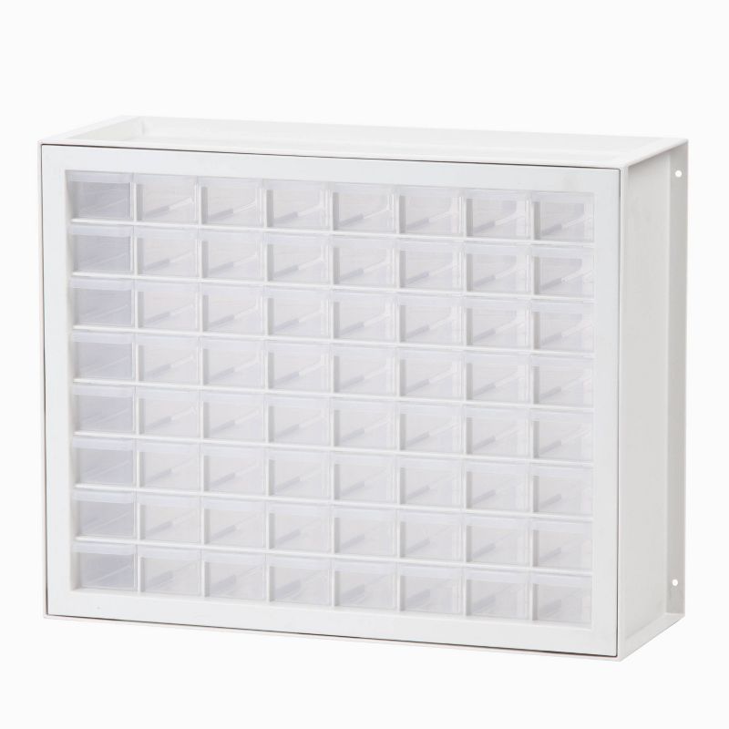 IRIS 64 Drawer Parts Cabinet Clear