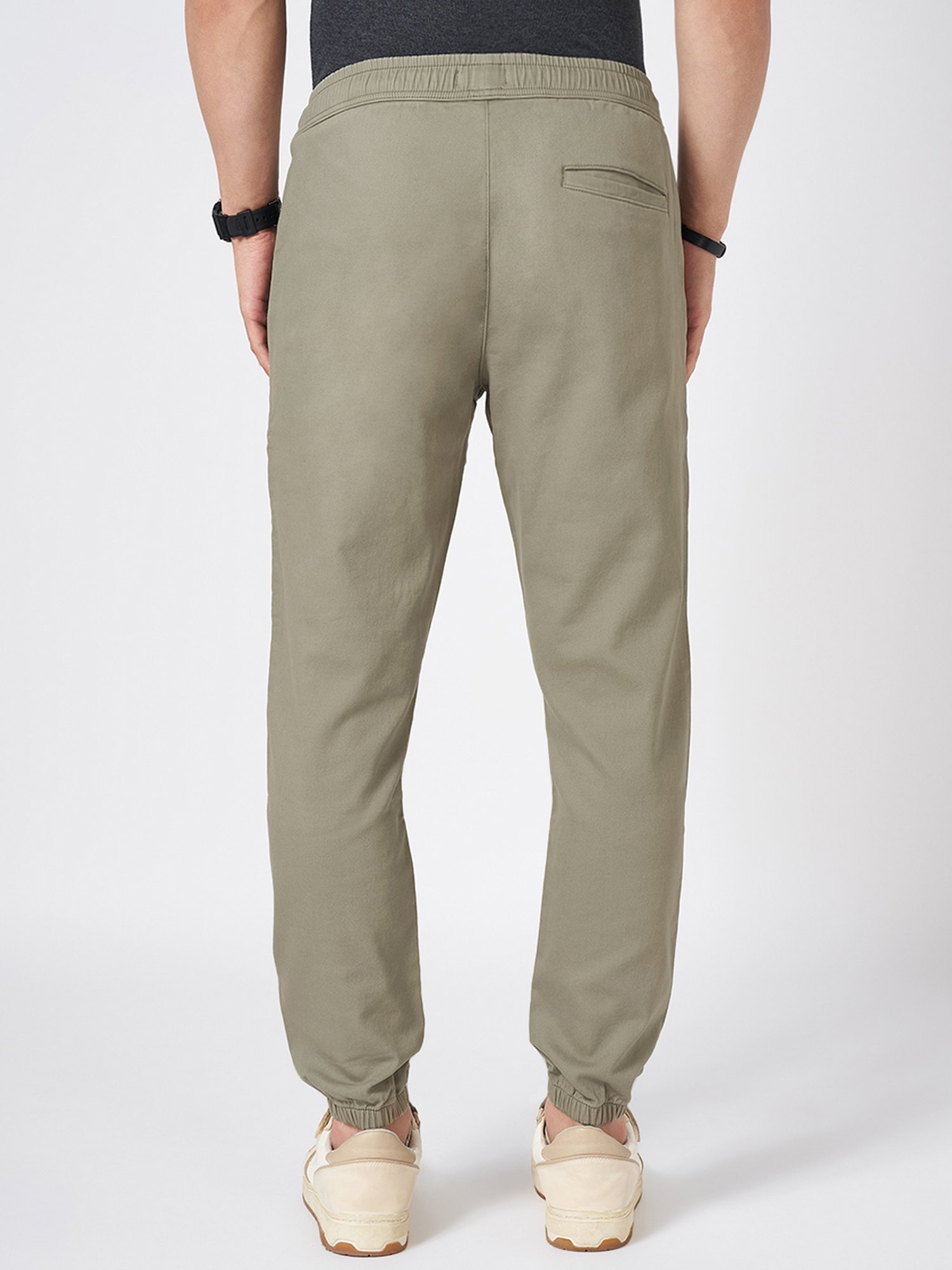Basics Green Jogger Track Pant