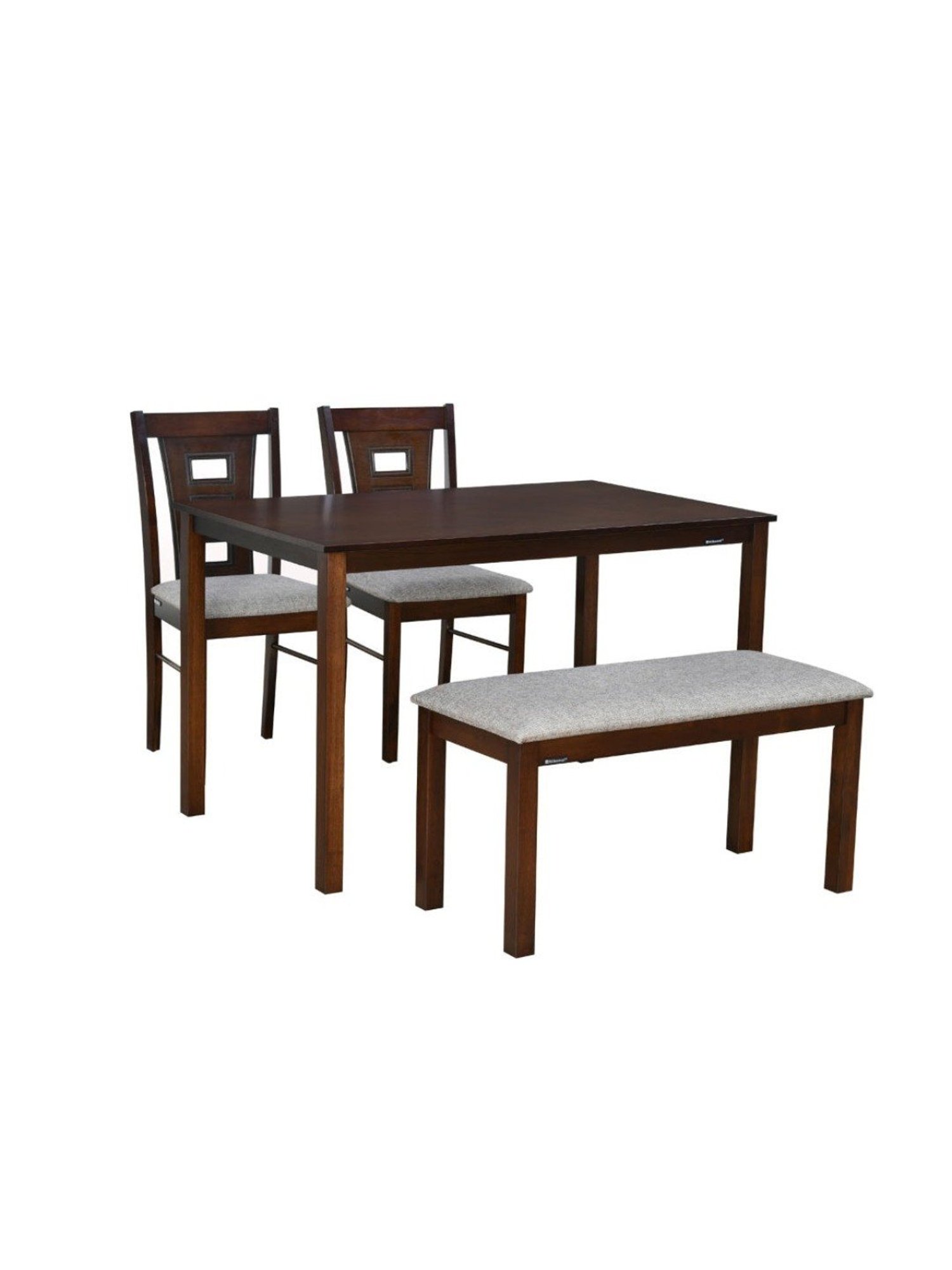 Nilkamal Bella Antique Cherry Engineered Wood MDF 4 Seater Dinning Table set