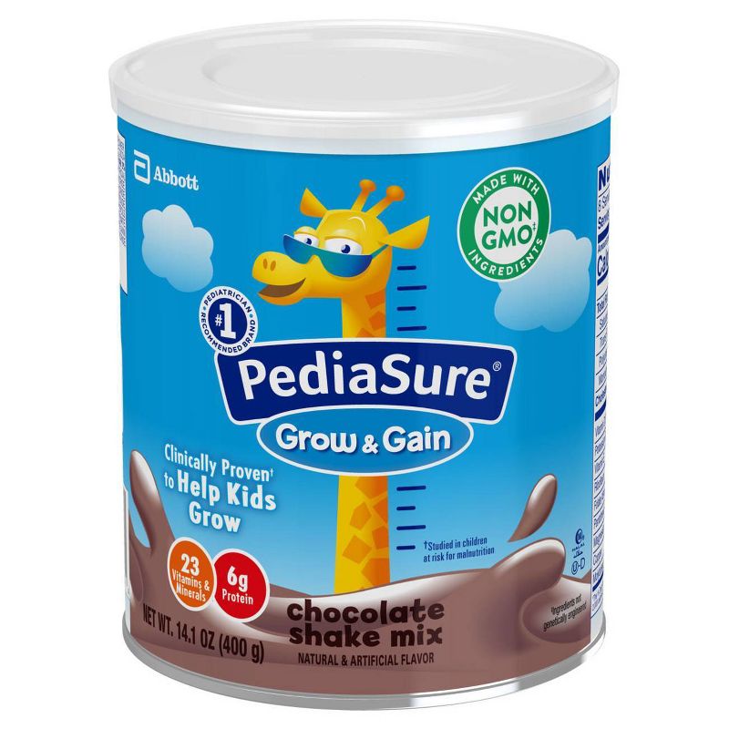 PediaSure Grow & Gain Non-GMO Shake Mix Chocolate Powder - 14.1oz