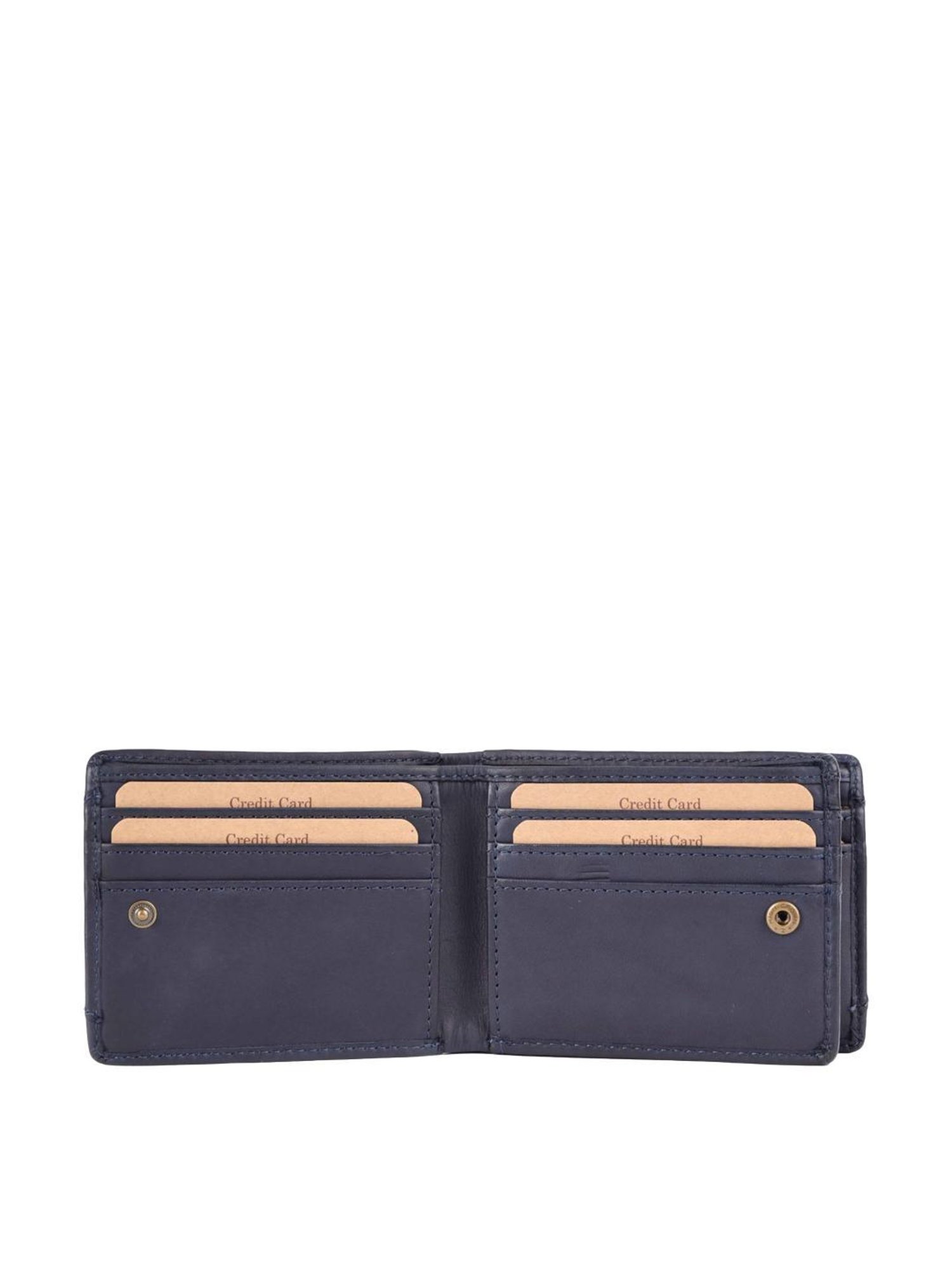 KOMPANERO LEO Blue Solid Bi-Fold Wallet