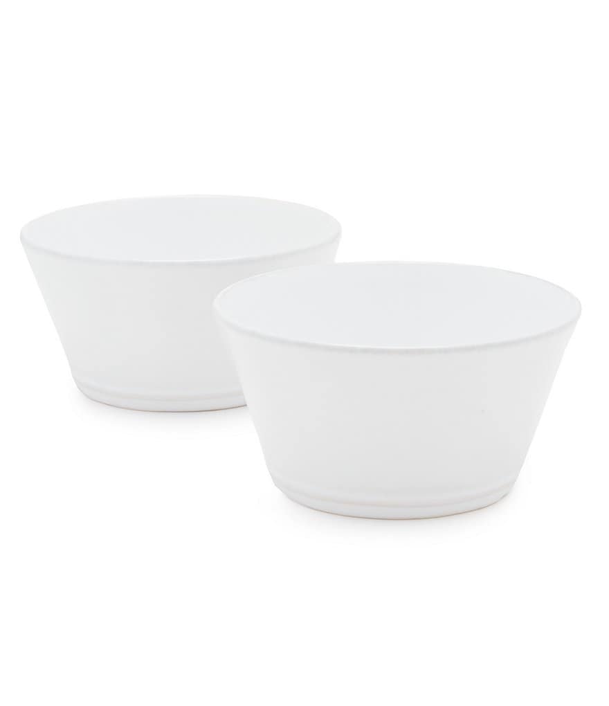 Noble Excellence Astoria Collection Glazed Stoneware Fruit Bowls, Set of 2