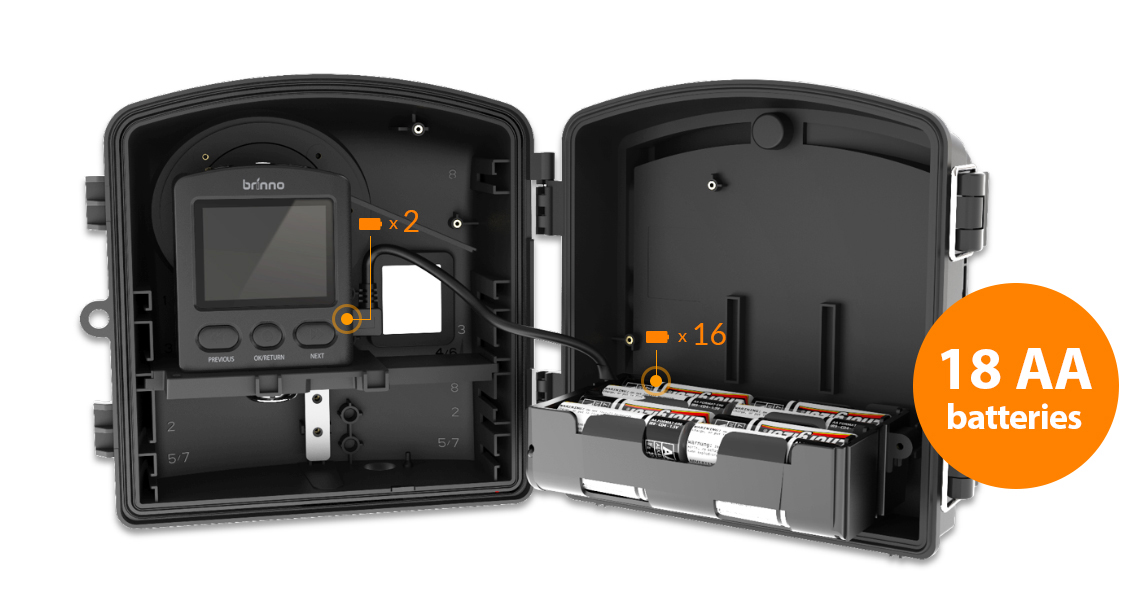 Brinno Construction Trio Bundle Pack BCC2000, Up to 1 Year Battery Life, Perfect for Construction and Outdoor Security, 1080P FHD - Includes Flexible Clamp Mount and Weather Resistant Outdoor Housing