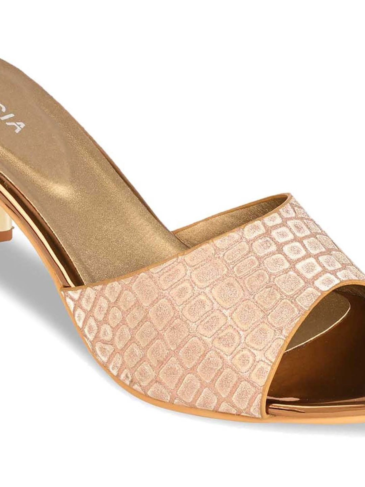 Rocia by Regal Women's Rose Gold Casual Sandals