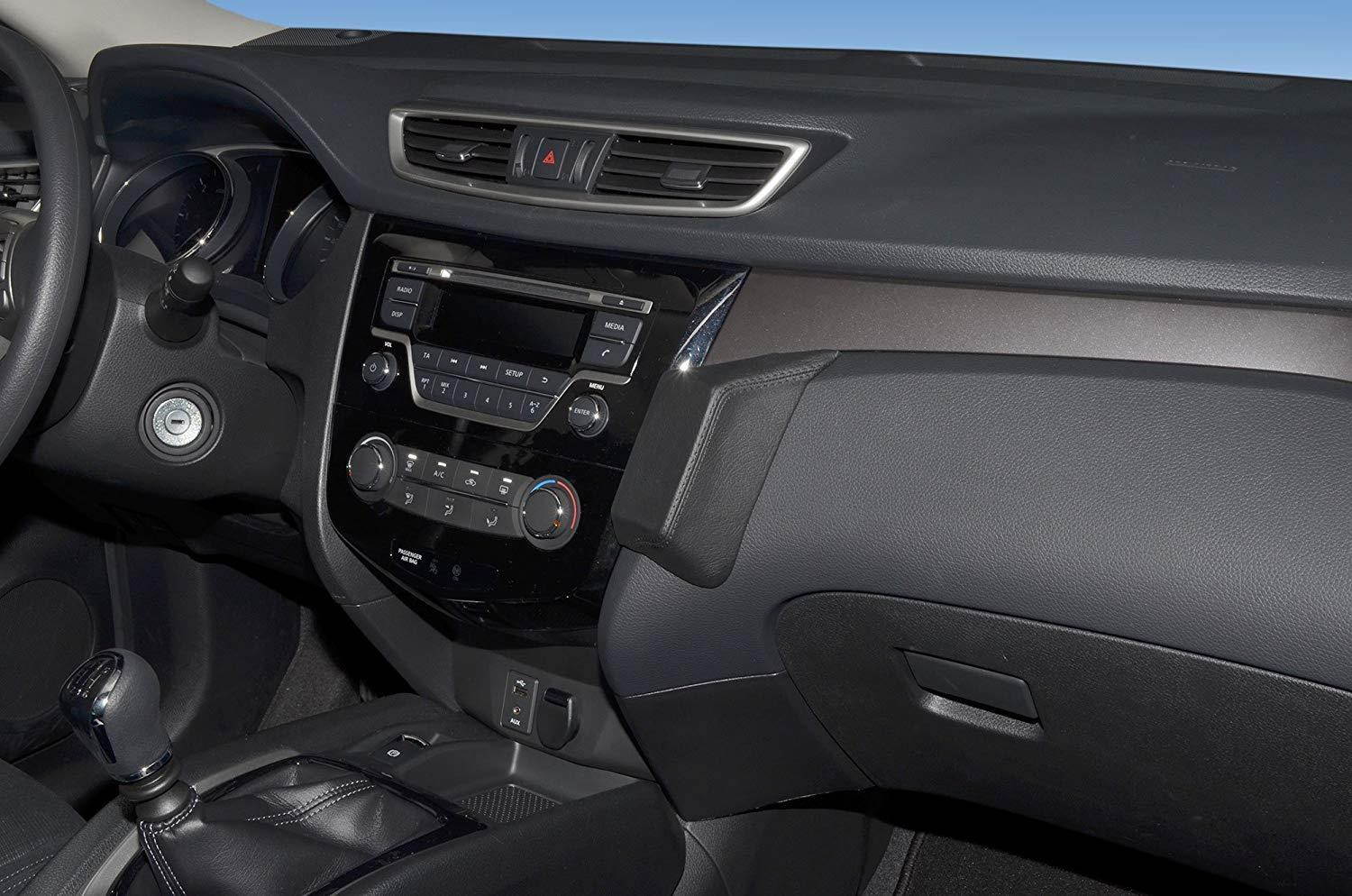 Kuda 1705 Leather Mount Black Compatible with Nissan Rogue (Since 2014), X-Trail (Since 2014)