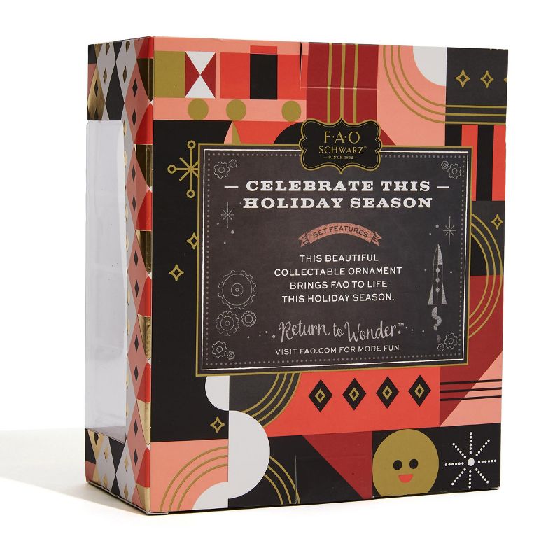 FAO Schwarz Glass Rocket Ornament