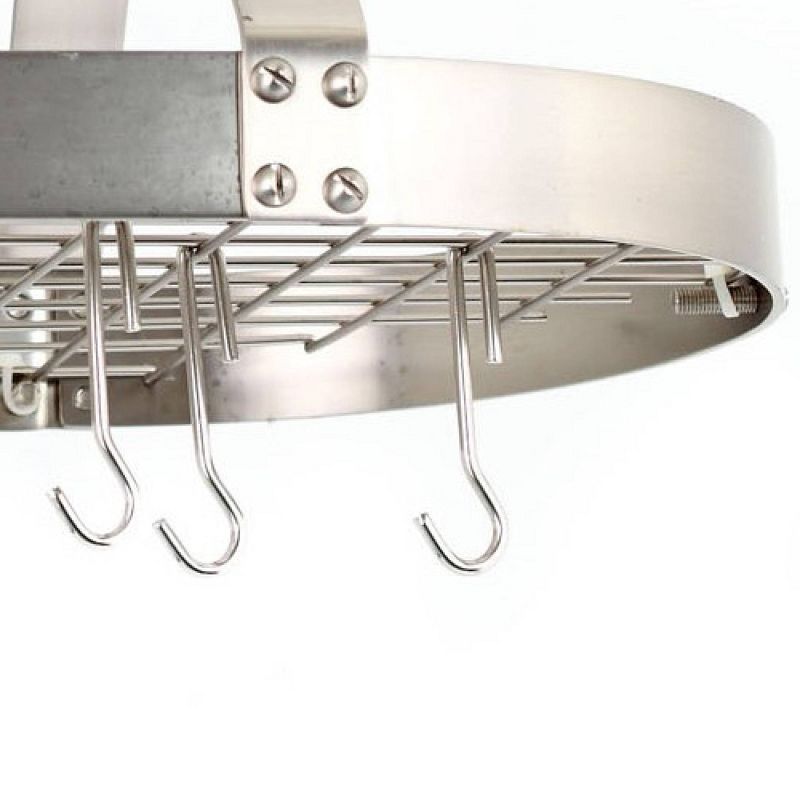 Range Kleen Pot Rack Bookshelf - Stainless Steel