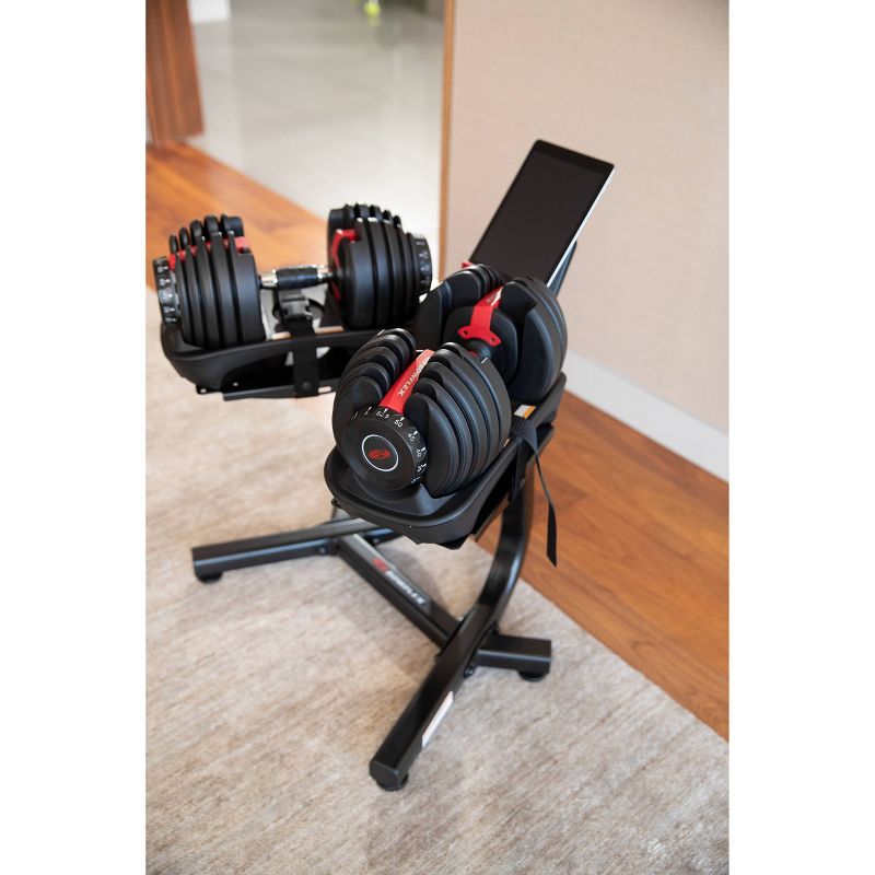 Bowflex SelectTech Dumbbell Stand with Media Rack - Black