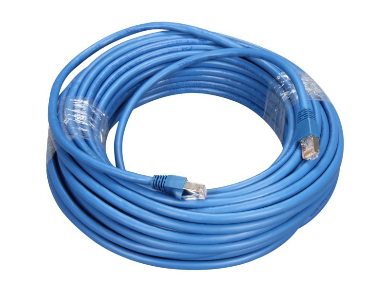 Kaybles CAT6A-75S 75 ft. Stranded STP Network Cable Blue Color