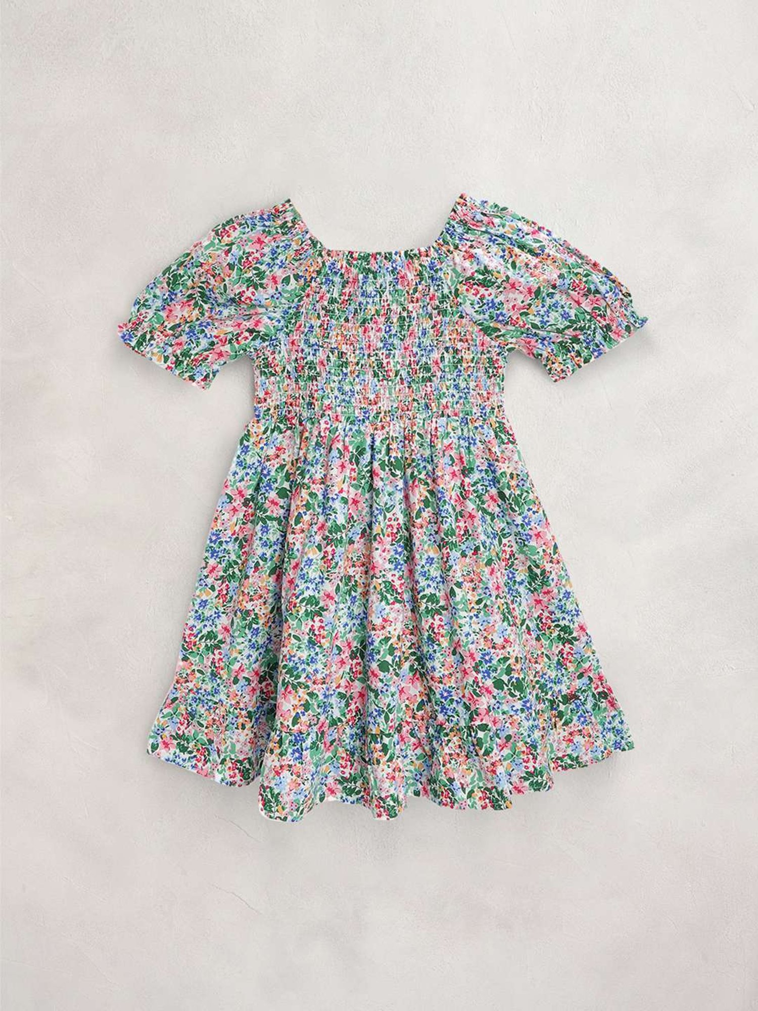 Cherry Crumble By Nitt Hyman Kids Multicolour Cotton Printed Dress