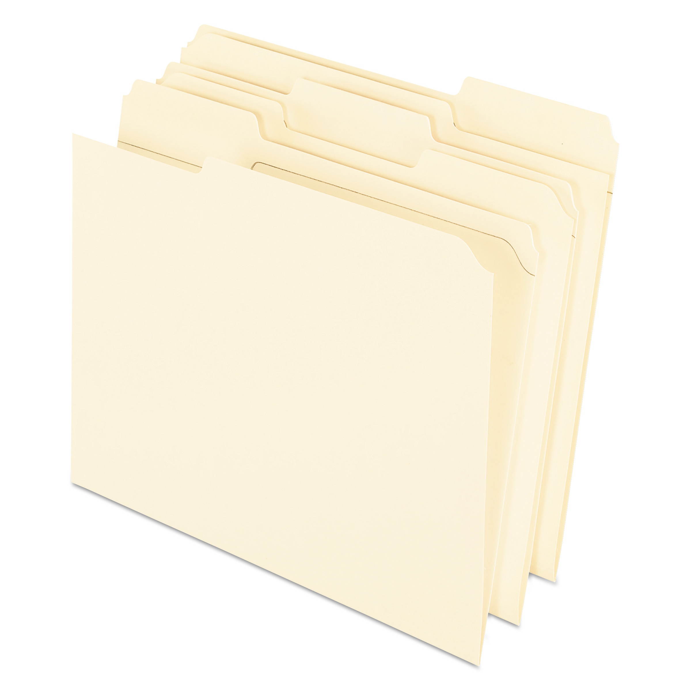 Pendaflex Reinforced Top Tab File Folders, 11 point Kraft, 1/3 Cut, Letter, 100/Box