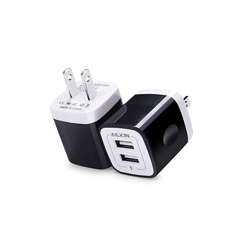 USB Wall Charger Charger Block  21A Multiport Fast Charge Power Brick Cube Replacement for iPad iPhone iPod Samsung Galaxy Huawei HTC LG Nokia or Other Cell Phone Smart Devices