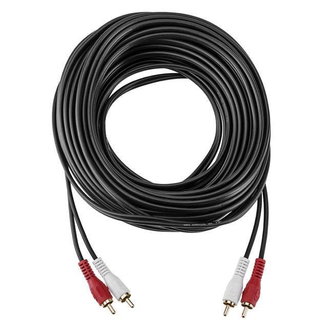 H&A 2 RCA Male to 2 RCA Male Stereo Audio Cable 50' #DR-MM-50