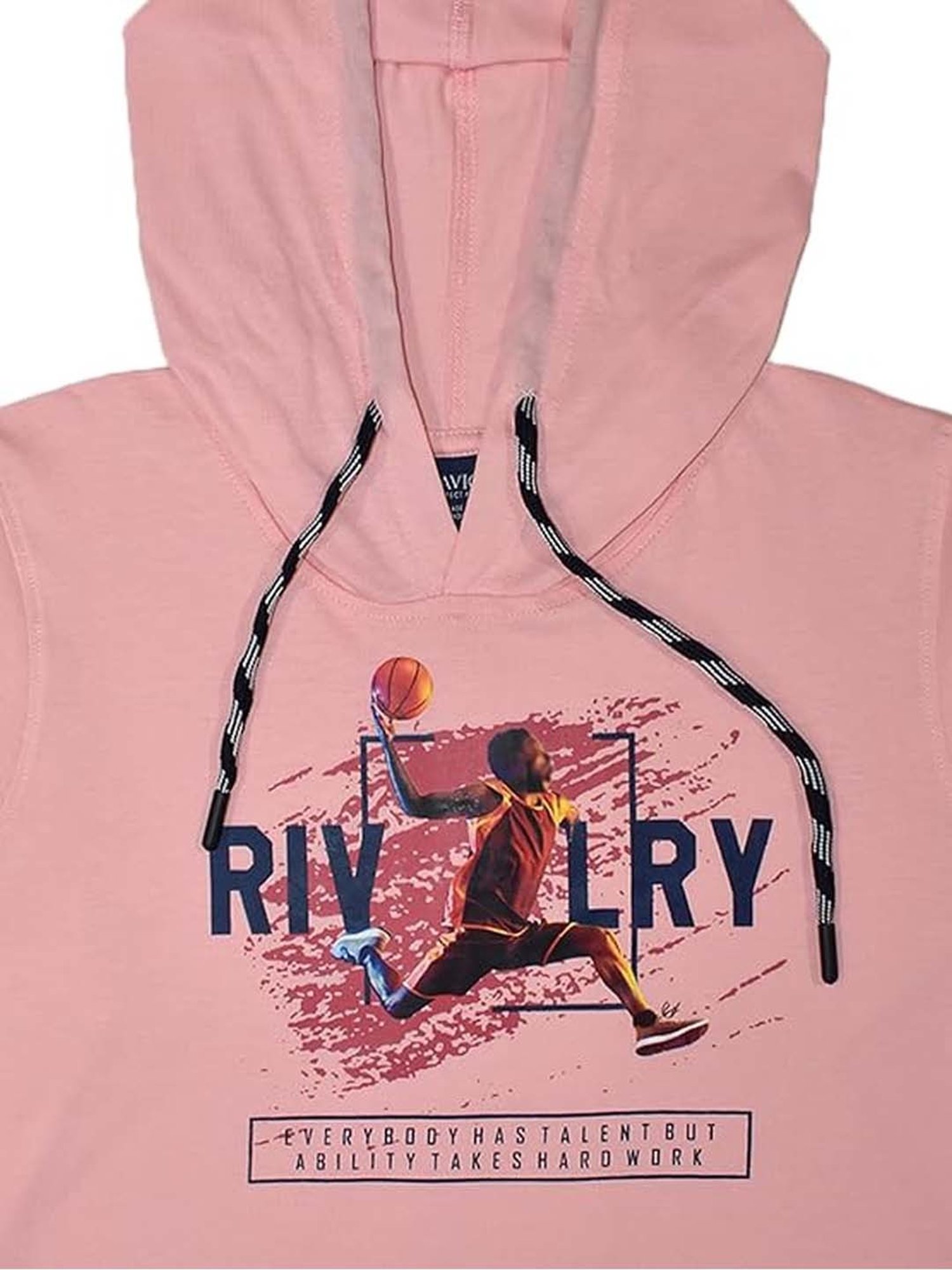 Cavio Kids Pink Cotton Printed Full Sleeves T-Shirt