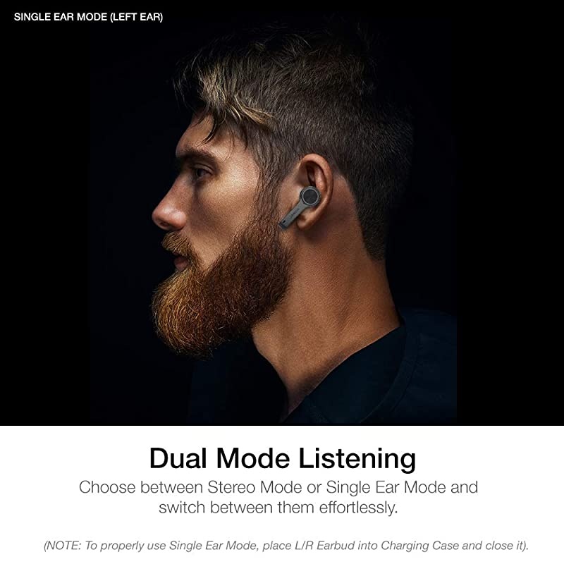 Wireless Earbuds with Immersive Sounds True 50 Bluetooth inEar Headphones with Charging CaseQuickPairing Stereo CallsBuiltin MicrophonesIPX5 SweatproofPumping Bass for Sports Black