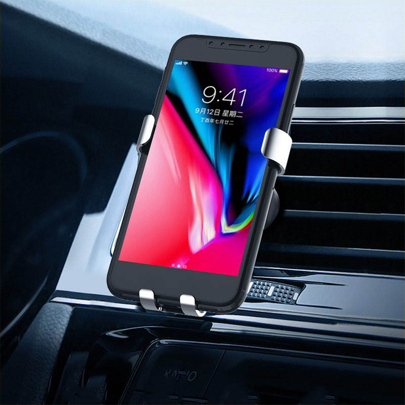 Auto Car Rotation Metal Bracket Non-slip Scratch-proof for 4-6.2 Inch Mobile Phone