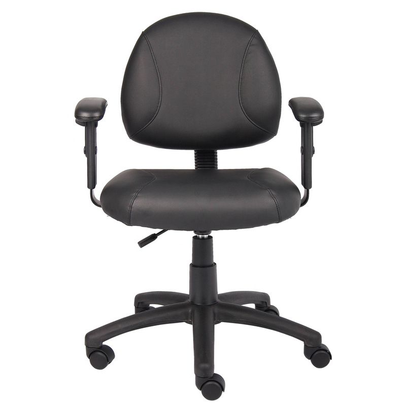 Posture Chair with Adjustable Arms Black - Boss Office Products