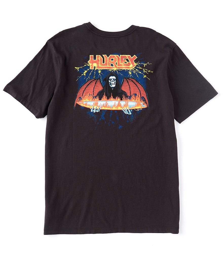 Hurley Everyday Washed Board Reaper Short-Sleeve Graphic T-Shirt