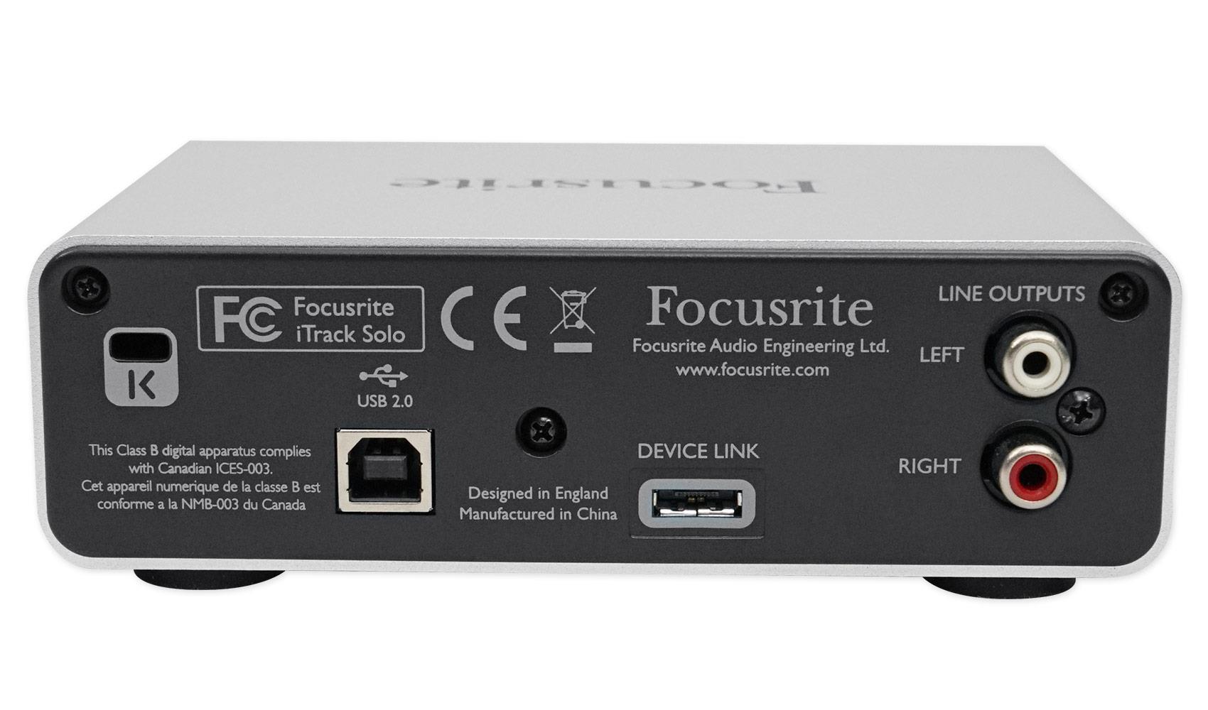 Focusrite iTrack Solo Audio Interface (Lightning Version)