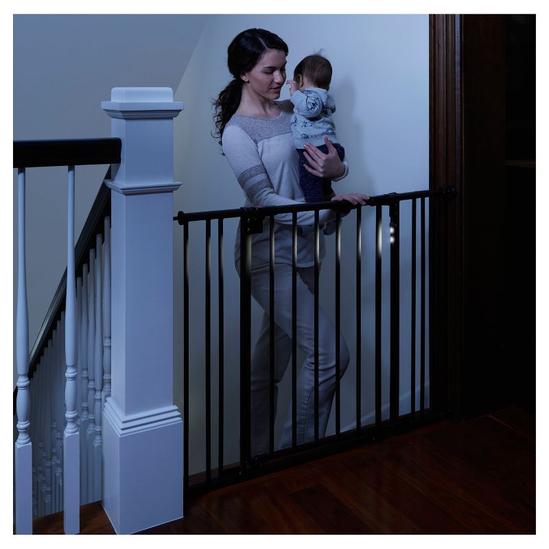 Toddleroo By North States Light The Way Baby Gate - Bronze 28.25" - 38.25" Wide
