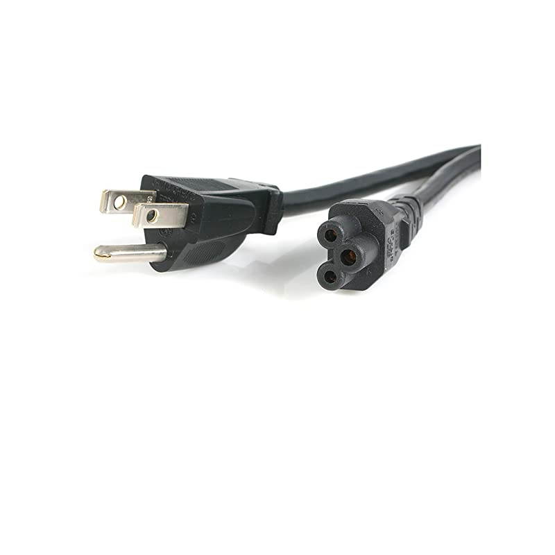 com 3 ft Standard Laptop Power Cord - NEMA 5-15P to C5 - Power cable - NEMA 5-15 (M) to IEC 60320 C5 - 3 ft - black - PXT101NB3S3