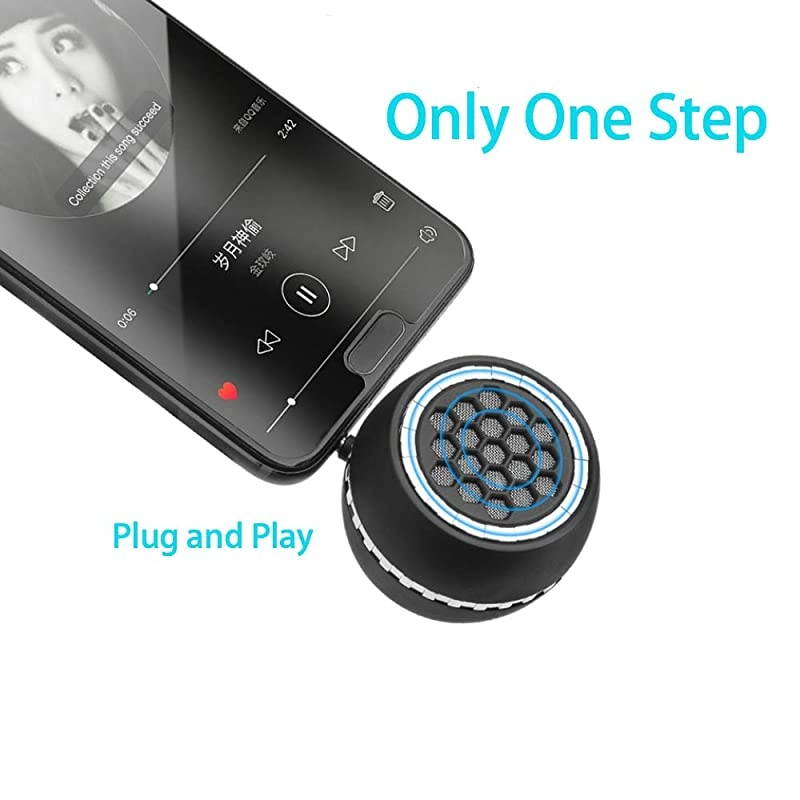 Mini Portable Speaker, 3W Mobile Phone Speaker Line-in Speaker with 3.5mm AUX Audio Interface for Smartphone/Tablet/Computer