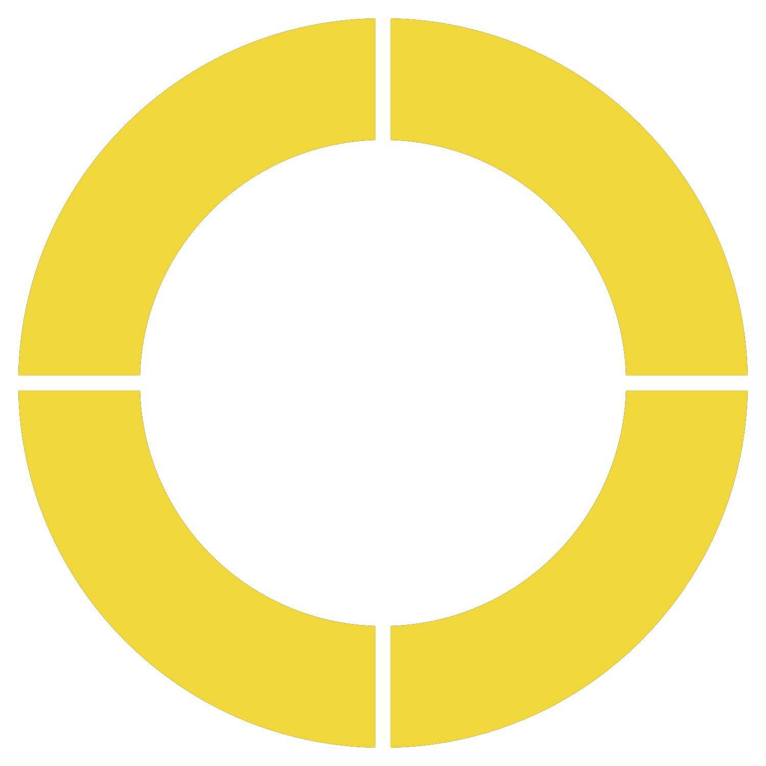 LiteMark Orange Removable 12 Inch Circle Kits - Makes 3 Circles