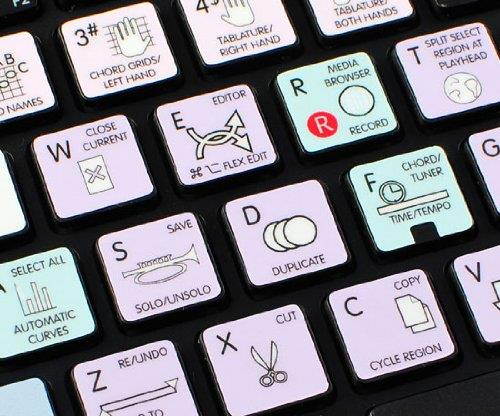GARAGEBAND GALAXY SERIES KEYBOARD STICKERS SHORTCUTS WORK WITH APPLE