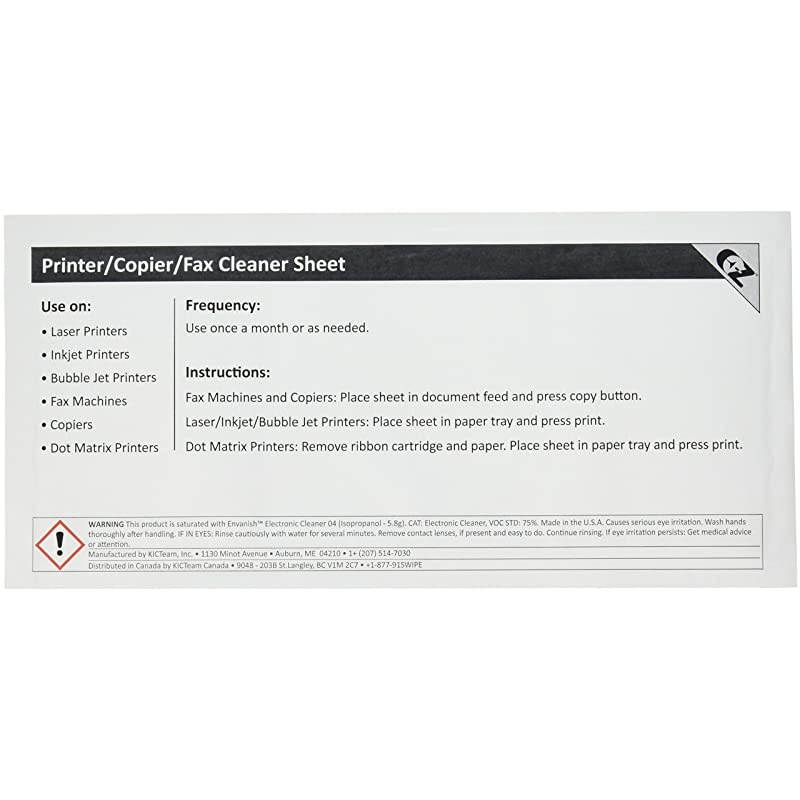 3K2-PCFF5 Three Pack EZ Printer/Copier/Fax Cleaner Sheet (15) by