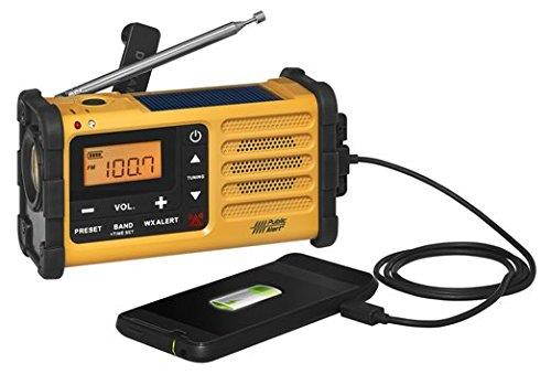 Sangean MMR-88 AM/FM/Weather+Alert Emergency Radio. Solar/Hand Crank/USB/Flashlight, Siren, Smartphone Charger