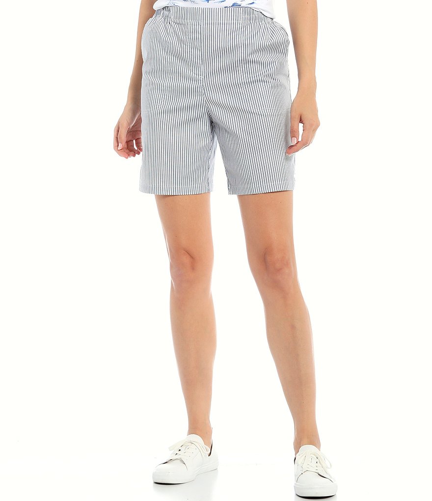 Allison Daley Petite Size True Navy Pull On Bermuda Shorts
