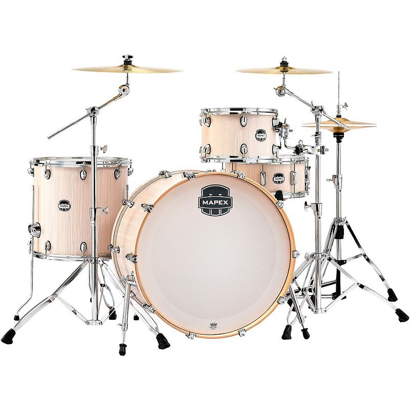 Pearl Export New Fusion 5-Piece Drum Set with Hardware Mirror Chrome