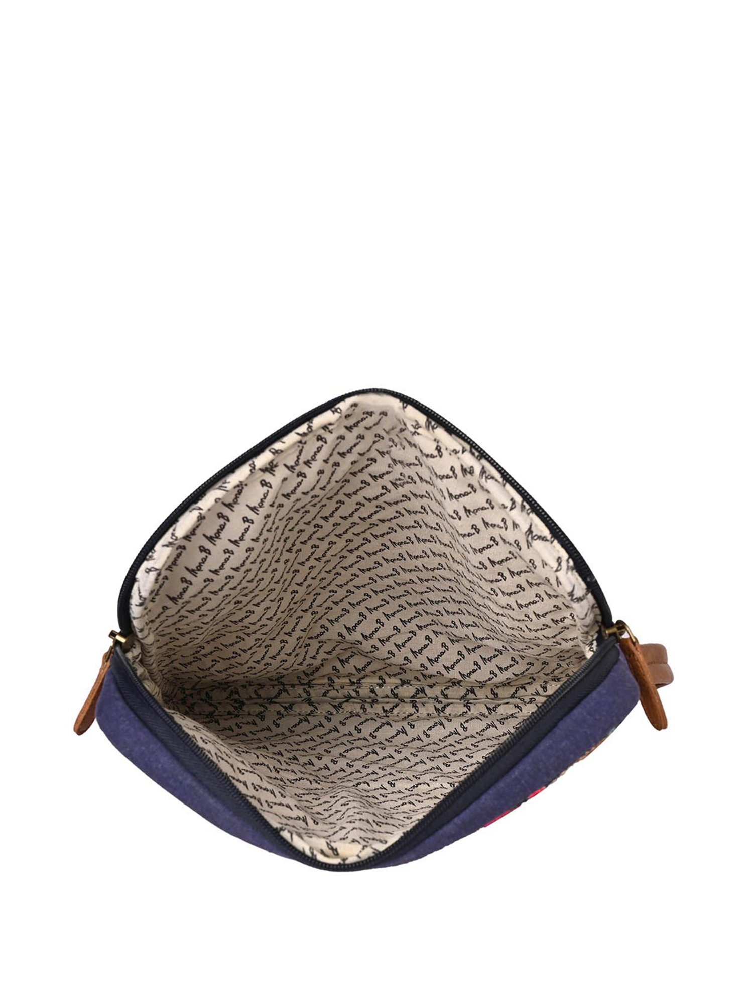 Mona B Oasis Navy Printed Laptop Sleeve