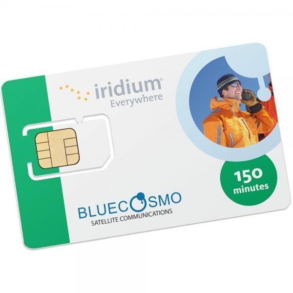 BlueCosmo Iridium 150 minute 60 day Prepaid Satellite Phone SIM Card