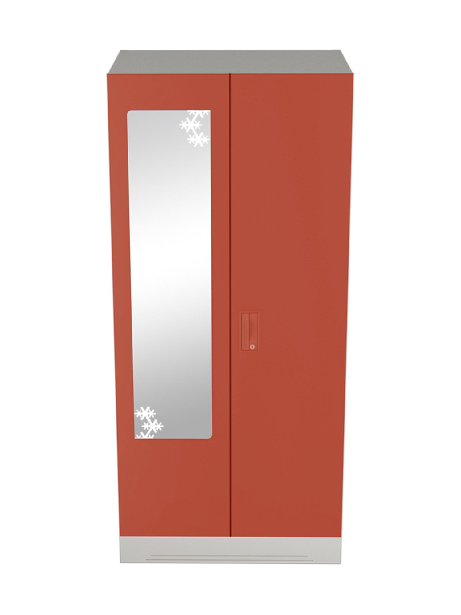 Godrej Interio Slimline 2 Door M2 Steel Almirah, (1 Year Warranty,Locker & Drawer, Tex Terracotta)