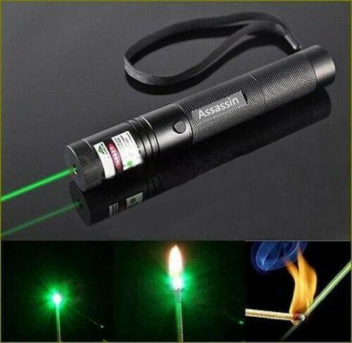 990Miles 532nm 301 Green Laser Pointer Lazer Pen+2 x 18650 Battery+Dual Charger